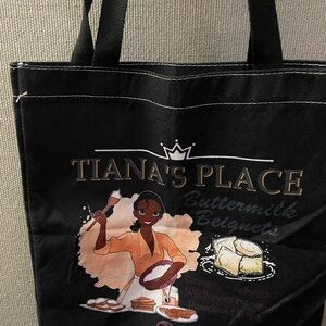 Princess Tiana Black Tote Bag